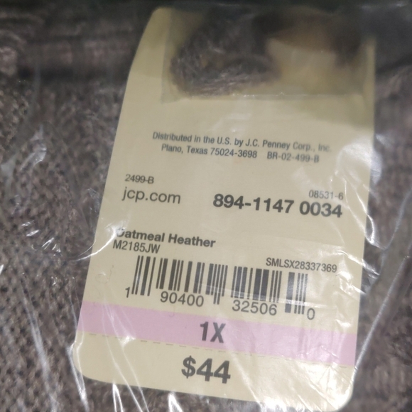 St. John's Bay-Plus Womens Henley Neck Long Sleeve - Picture 8 of 8